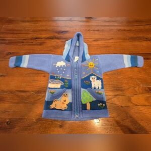 Kid's Hooded Knit Sweater